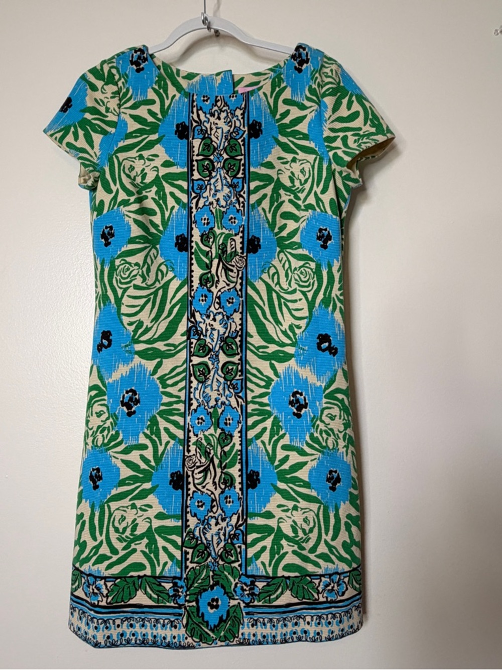 Lilly Pulitzer Blue & Green Floral Mini Dress